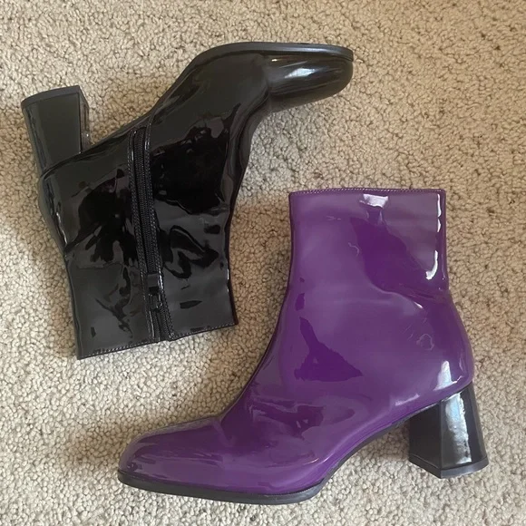 SHEIN purple and black boots - Picture 5 of 5